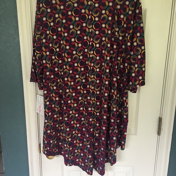 LuLaRoe Slinky Purple Lindsey Kimono - Picture 5 of 5